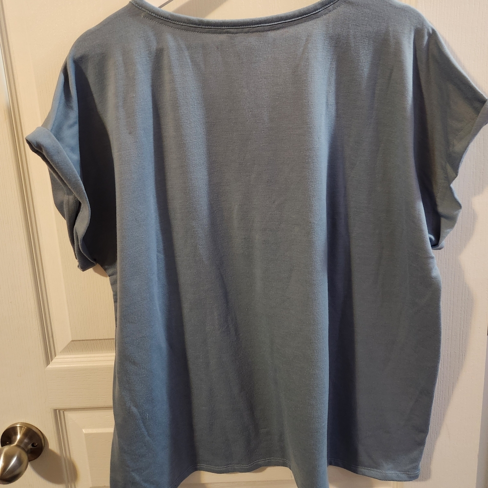 Lucky Brand Soft Blue Short Sleeve Tee & Shorts sleep set XXL - Picture 5 of 5